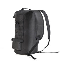 Sac à dos de pêche unisexe imperméable en polyester 30L avec double sangle d'épaule portable pour l'extérieur, avec rangement pour moulinet et équipement