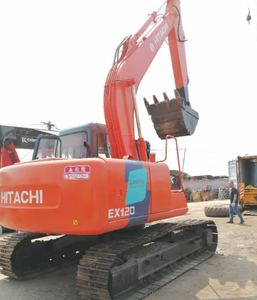 Mini-excavatrice sur chenilles HITACHI ZX120 d'occasion, prix bas, livraison gratuite, nouveau modèle, hydraulique, agricole, 12 tonnes, moteur Isuzu, pompe - Product Image 6