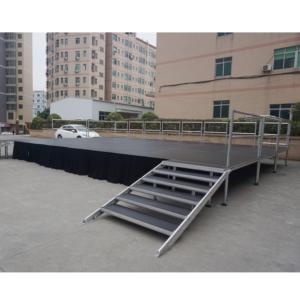 Plataforma de Iluminación Plegable de Aluminio, Superficie Antideslizante de Madera Contrachapada, Fácil Montaje, No Requiere Electricidad para Eventos y Espectáculos - Product Image 2