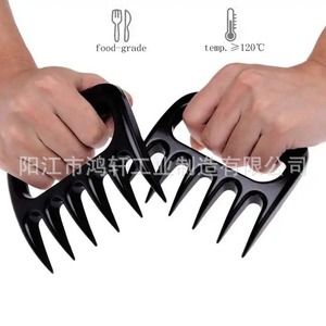 Triturador de carne Bear Claw de plástico, 11x10.5x1.5cm, para desmenuzar carne de res, pechuga de pollo, herramienta para aves de corral - Product Image 4