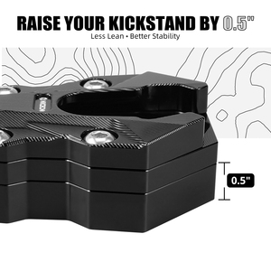 NICECNC para BMW R1300 GS <span class=keywords><strong>GSA</strong></span> 2024 2025, Extensión de Soporte Lateral, Placa de Extensión de Soporte, Almohadilla de Soporte Lateral, Ajuste de Altura Adaptable, Suspensión - Product Image 6