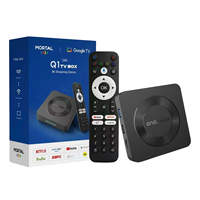 TV BoxSmart Mortal Q1 2Gen Settop Box Android Rockchip3518 Quad Core Dual Band WiFi 8K 2GB 16GB Live TV HDR Dukungan OEM/ODM