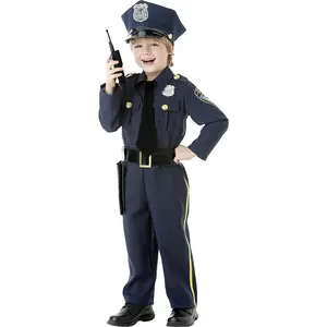 Самый популярный детский костюм шерифа из 3 предметов, костюм полицейского офицера для детей, Детский наряд на День карьеры