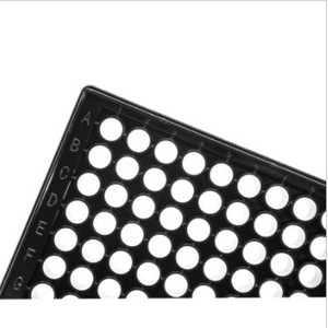 Placa de Cultivo Celular Yuncheng de 96 Pocillos, Fondo Plano Completamente Negro/Blanco con Tapa - Product Image 5