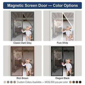 <span class=keywords><strong>Mosquitera</strong></span> Magnética Moderna OEM ODM, Malla de Poliéster, Cortina Autoadhesiva para Puerta de Baño - Product Image 4