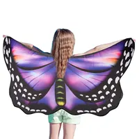 Disfraz de alas de mariposa para niñas, vestido de fiesta de Halloween, 5 piezas