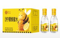 365ml Honing-citroendrank met zeezout, natuurlijke gezonde drank, fruitsmaak, fles.