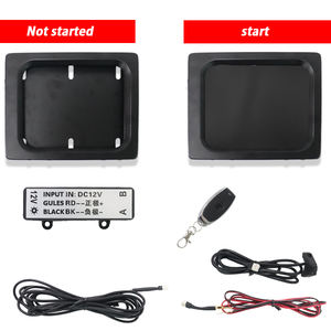 Support de <span class=keywords><strong>plaque</strong></span> d'immatriculation pour <span class=keywords><strong>moto</strong></span> USA avec volet roulant dissimulé 177*100mm - Product Image 3