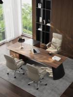 Fauteuil de bureau ergonomique de luxe à dossier haut inclinable, moderne, avec fonction de levage, en cuir véritable, idéal pour les conférences et les PDG