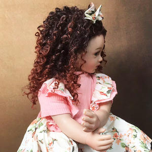 Boneka Bayi Reborn Silikon Realistis 24 Inci, Tubuh Lembut Mirip Bayi Asli untuk Anak Perempuan, Mainan Anak Boneka Reborn - Product Image 4