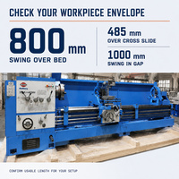 Tour horizontal universel robuste SUMORE SP2145 avec moteur de 11 kW pour le tournage et la réparation industrielle des métaux CW6280E