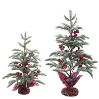 Plantes en pot créatives, décorations de bureau, fournitures de décoration de Noël, plantes en pot artificielles de Noël
