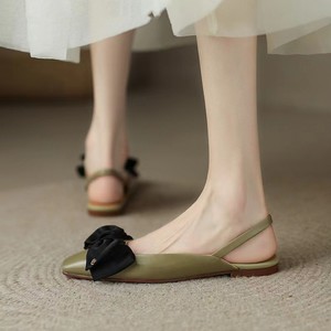 Sandalias planas <span class=keywords><strong>de</strong></span> mariposa para mujer, zapatos planos <span class=keywords><strong>de</strong></span> piel con espalda descubierta - Product Image 6