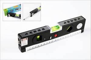 خط قياس ليزر متعدد الأغراض, 8 قدم + شريط ضبط مستوى الليزر للمقاييس القياسية والمتري - Product Image 4