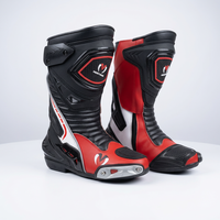 Chaussures de course haute performance en cuir antidérapantes et durables pour homme et femme, mi-mollet, avec fermeture éclair, pour tout-terrain, rouge, noir, blanc, toutes saisons