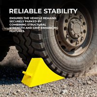 Cales de roue en plastique robustes antidérapantes pour véhicules, butée de roue portable pour voiture, camion, remorque, camping-car, stationnement