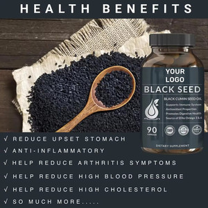 Minyak biji hitam suplemen untuk sendi kesehatan minyak biji Jinten hitam murni mengandung Vitamin E 60 Kapsul - Product Image 2