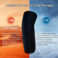 Manchon de compression réutilisable en gel pour genou, thérapie chaud-froid, pour soulager les blessures sportives, les douleurs, les gonflements et l'arthrite