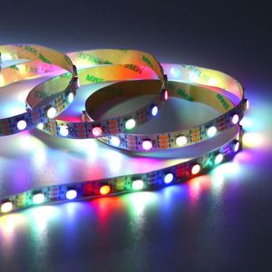 Tiras de Luces <span class=keywords><strong>LED</strong></span> WS2811 WS2812, 60 <span class=keywords><strong>LED</strong></span>/144 <span class=keywords><strong>LED</strong></span>, <span class=keywords><strong>5V</strong></span> 12V, <span class=keywords><strong>SMD5050</strong></span> <span class=keywords><strong>RGB</strong></span> con IC, Píxeles Digitales Individuales, Tira <span class=keywords><strong>LED</strong></span> Inteligente WS2812b <span class=keywords><strong>RGB</strong></span> - Product Image 5