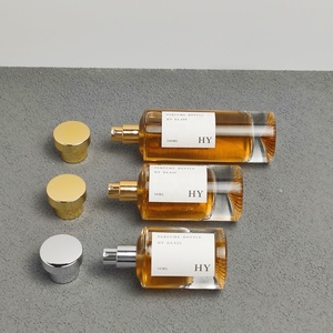 בקבוקי בושם גבוה ויוקרתי בבקבוקי זכוכית 30 מ "ל 50 מ" ל 100 תחתון ייחודי עם משאבת מרססים ומשאבה - Product Image 2