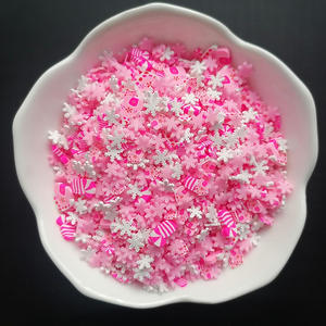 1kg di granelli di melma artigianali artigianali rosa fiocco di neve rosa rosa Cane di natale casa Mix di <span class=keywords><strong>argilla</strong></span> <span class=keywords><strong>polimerica</strong></span> spruzza fette - Product Image 6