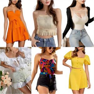 Robes décontractées de haute qualité pour femmes, modèle QZ-076 CN;GUA, stock limité, prix bas, envoi aléatoire en vrac - Product Image 1