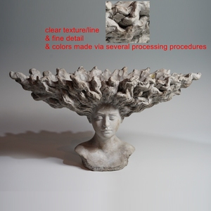 تصميم تجريدي فريد من نوعه فن نحت تمثال نصفي تمثال نصفي شخصية مشهورة منحوتة يدويًا بوليريسين نصف تمثال لديكور المنزل - Product Image 5