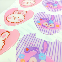 Dôme 3D mignon personnalisé de grande taille étiquette en gel autocollants d'étiquette d'ornement en résine époxy de dessin animé en plastique souple transparent avec colle 3M
