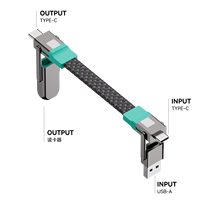 Câble USB Type C vers Type C VELOCHI avec boîtier en alliage de zinc, lecteur de carte et RAM, charge rapide 240 W, câble de données USB 2.0