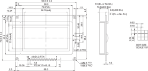 WISETIP VG128X64B Hot Selling Outdoor Sign Lcd Poster <strong>Display</strong> <strong>Panels</strong> For Advertising <strong>Displays</strong> - Product Image 2