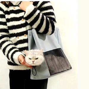 Ready Stock Crossbody Backpack Portable Outdoor Cat <b>Carrier</b> Bag Oxford Cloth Large Capacity Lightweight Hand Carry Tote Bag - Product Image 1