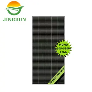 Jingsun painel solar de alta eficiência, 545w para sistema de energia solar, mono, cristalino, fotovoltaico