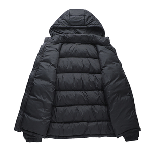 Chaqueta de Plumón Casual para Hombre, Personalizable, con Capucha Desmontable, Impermeable, de Invierno, con Cuello Alto de Lana y Cierre de Cremallera - Product Image 1