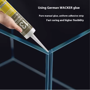 ホワイトクリアベントガラス水槽小型生態塩水水槽家庭用デスクトップボックス梱包 - Product Image 6