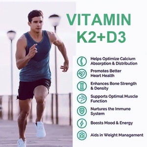 OEM Vitamin D3 K2 kapsul Softgel kalsium Vegan mendukung suplemen kesehatan tulang kuat Vitamin D3 K2 kapsul Softgel - Product Image 2