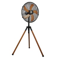 Ventilateur sur pied de 16 pouces conforme aux normes européennes, pales en aluminium finies peintes haut de gamme, grille en spirale, ventilateur sur pied rétro avec prise française
