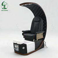 Fauteuil de pédicure spa Jincheng Beauty Salon avec bain de pieds tourbillonnant sans tube pour podologie et manucure, massage tactile européen