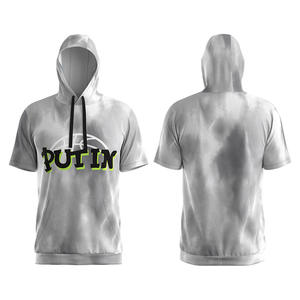 Sweat à capuche surdimensionné pour sports de plein air d'été personnalisé impression de basket-ball à séchage rapide 100% maille de polyester avec technique brodée - Product Image 6