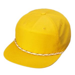 Sombreros de nailon con Cierre trasero para <span class=keywords><strong>hombre</strong></span>, gorra personalizada de 5 paneles, sin estructura, reciclada, con cuerda, color blanco - Product Image 5