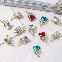 Adornos de Uñas 3D Coloridos con Forma de Varita Mágica, Estilo Sailor Moon, Mariposa de Aleación, Marca YUCAGCI, Accesorios para Uñas al por Mayor