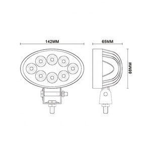 Tracteurs tout-terrain ovales 5.5 pouces <span class=keywords><strong>LED</strong></span> lumière <span class=keywords><strong>de</strong></span> <span class=keywords><strong>travail</strong></span> 24Watts 12V 24V DC tension étanche feux <span class=keywords><strong>de</strong></span> conduite barre antibrouillard <span class=keywords><strong>phare</strong></span> nouveau - Product Image 3