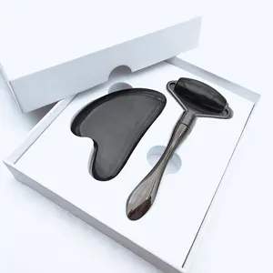 Acciaio inossidabile nero gua sha in acciaio inox gua sha in acciaio inox