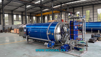 Machine de stérilisation de cornue de lait de noix de coco de jet d'eau autoclave de marchandises en conserve