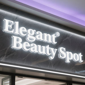 Tablero de sándwich de publicidad eléctrica, letrero de letras 3D, letrero de luz Led de pared exterior en tablero de acrílico para tienda de salón - Product Image 1