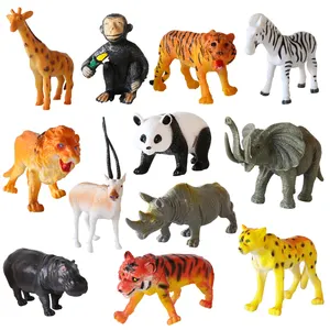 OEM ODM фигурка животного, детская Коллекционная модель, подарок, полые пластиковые игрушки диких животных