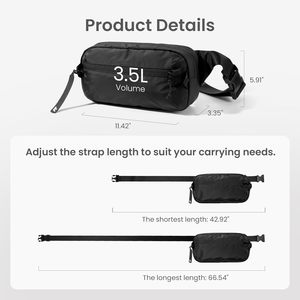 Ligero Casual Sling Crossbody Chest Shoulder Pack con bloqueo RFID para hombres y mujeres Bolsa de mensajero para hombres - Product Image 6