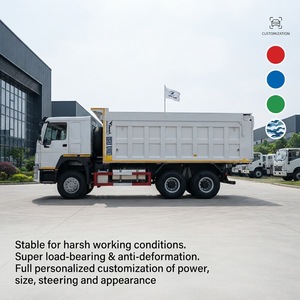 Camion benne HOWO 6x4 robuste, capacité 30 tonnes, essieux à double réduction, camion basculant d'occasion pour routes minières difficiles - Product Image 1