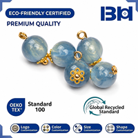 Boutons ronds en résine imitation jade de 10 mm, décorations perlées polies pour chemises, blouses et vestes de style Hanfu et Tang chinois