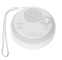 Machine d'aide au sommeil à bruit blanc rechargeable 900 mAh - Apaisant sonore portable avec veilleuse à commande tactile pour bébé et adulte