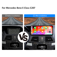 Autoradio Voiture Sans Fil Carplay Ultra Fin 12,3" pour MERCEDES BENZ Classe E C207 W207 Écran Android Auto Carplay Linux Wifi